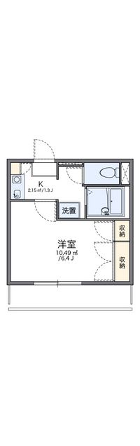 レオパレスサン・マック 間取り図