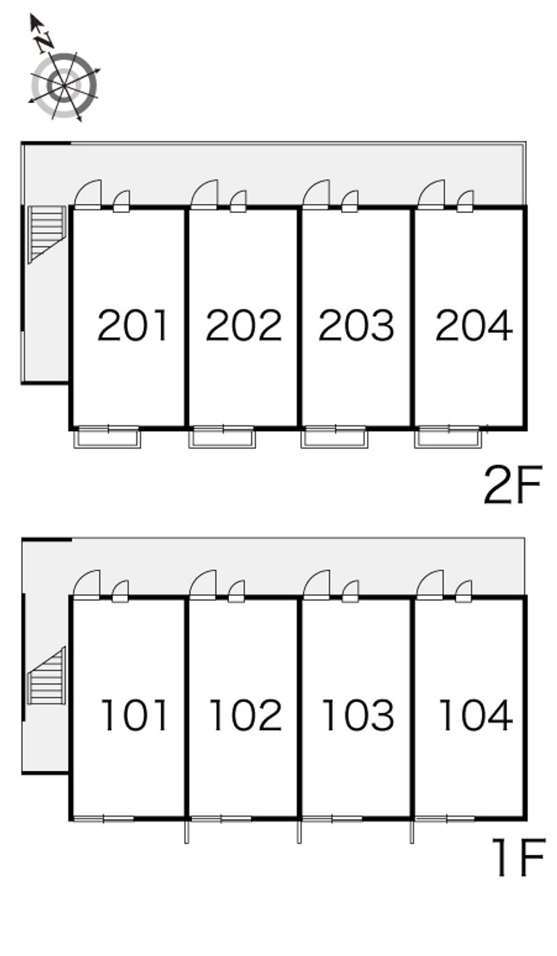 leopalace Minami 2 Jyou 평면 배치도