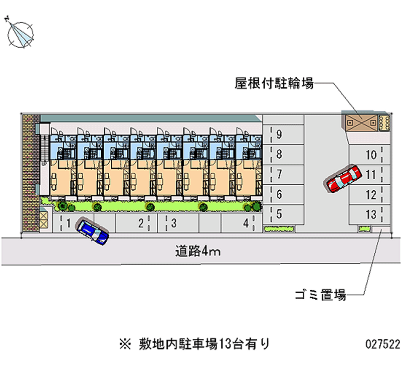 27522 Monthly parking lot