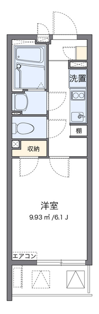 クレイノシャトレー栗木 間取り図