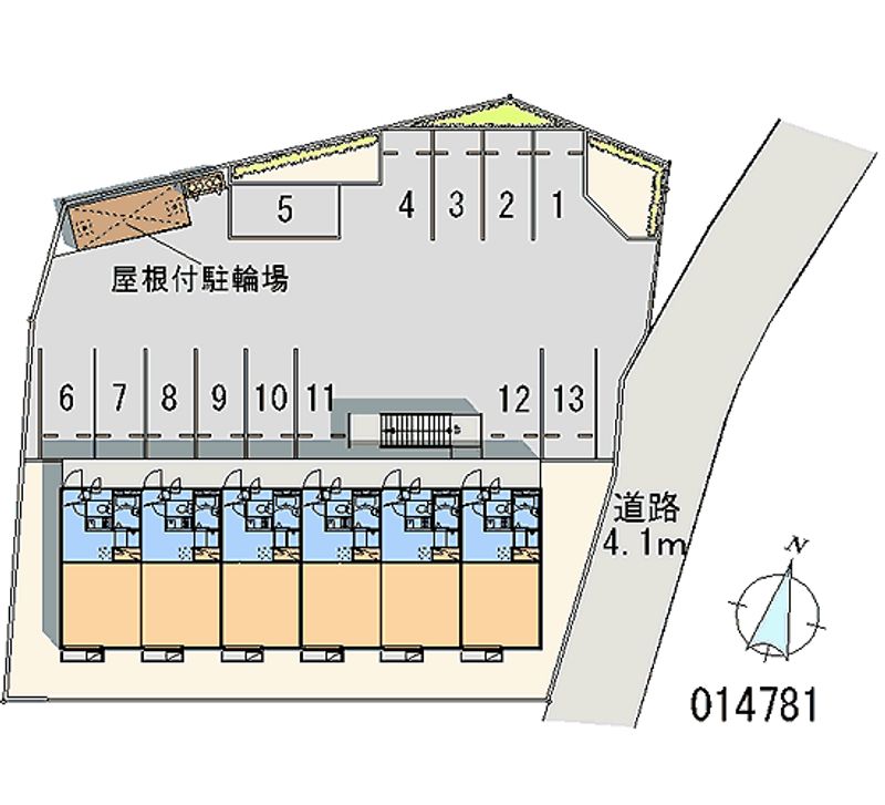 レオパレスグランデ 月極駐車場