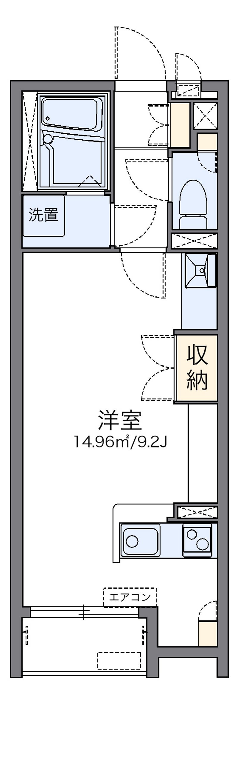 レオネクストウエスト　シャン 間取図
