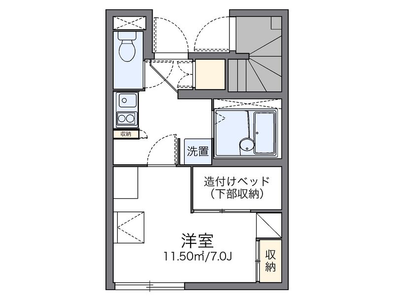 レオパレスＭ 間取図