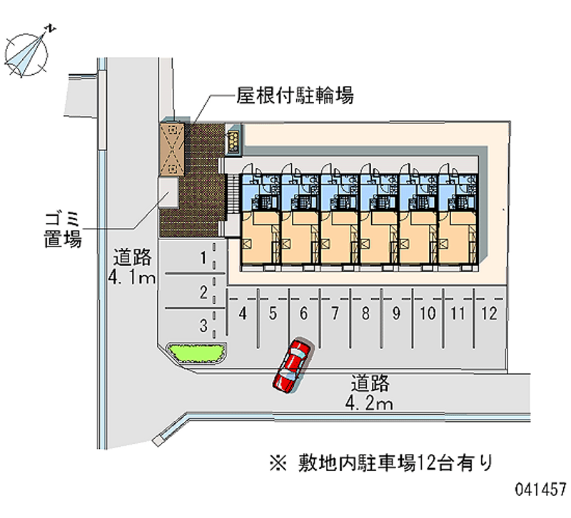 レオパレス縁 月極駐車場